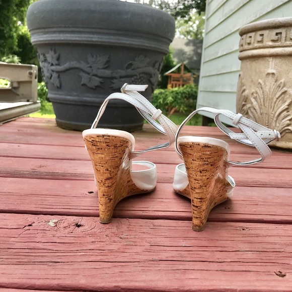 Nine West Cork Wedge White 8 1/2 - Picture 4 of 9